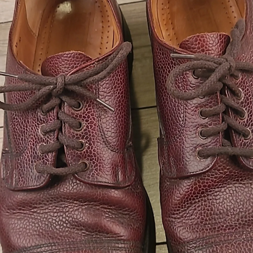 CHEANEY Cairngorm II Burgundy Leather Grain 10 F (EU) / 11 F US Derby Mens Shoes
